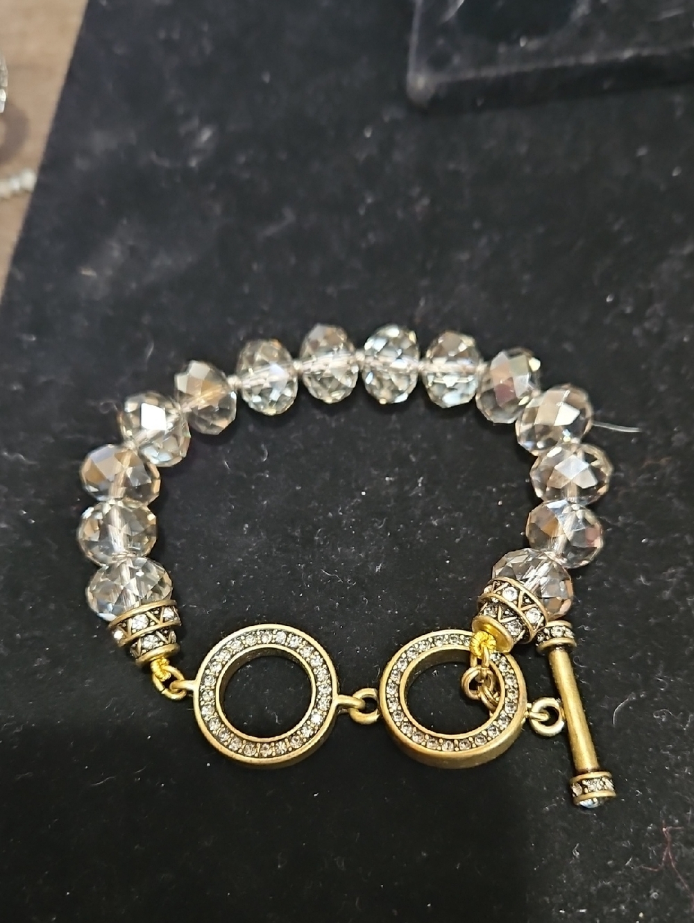 Heidi Daus Toggle Bracelet - Clear Crystal